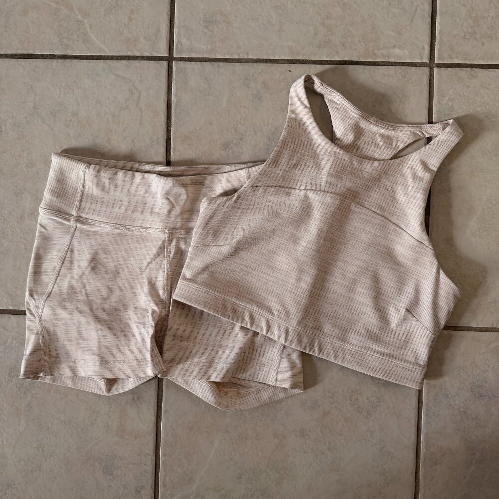 Outdoor Voices TechSweat Set (Shorts + Bra)
